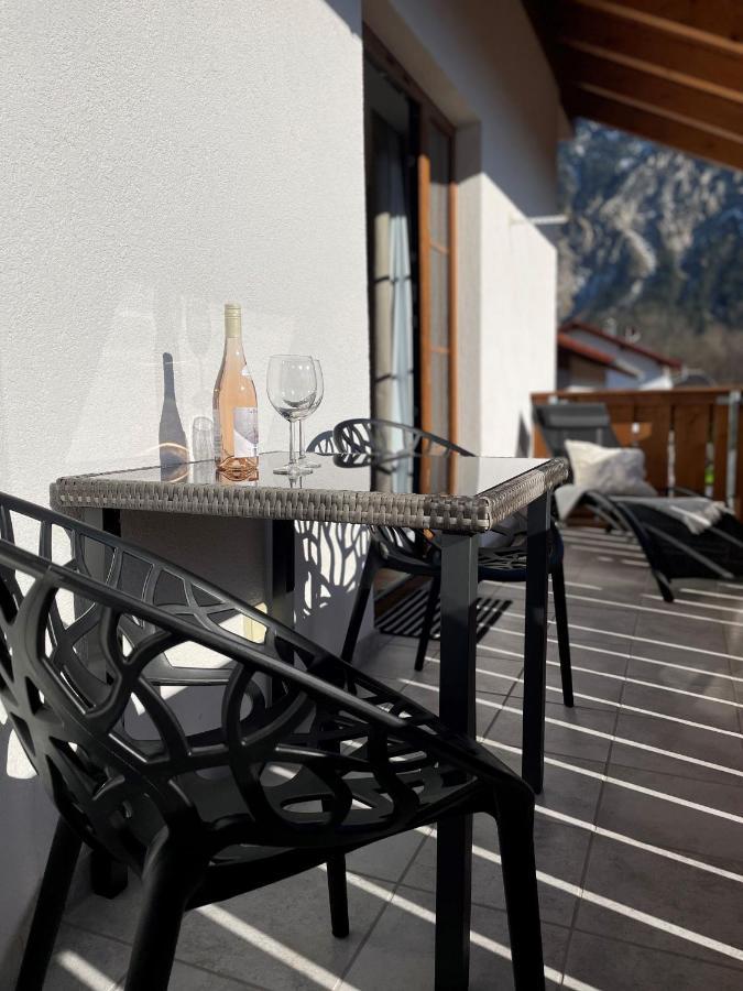 Das Bergquartier - Ferienwohnung Zugspitze Oberau  Dış mekan fotoğraf
